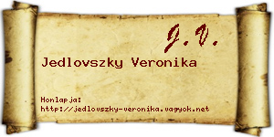 Jedlovszky Veronika névjegykártya